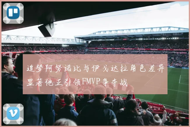 追梦阿努诺比与伊戈达拉角色差异显著他正引领FMVP争夺战